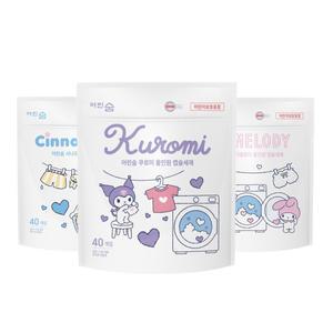 어린숨 산리오 캡슐세제 리필(쿠로미/시나모롤/마이멜로디)