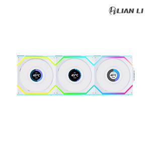 리안리 UNl FAN SL Wireless LCD 120 리버스 (3팩, 화이트)