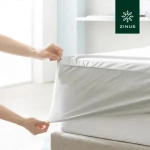 [롯데백화점]지누스 텐셀 토퍼 방수 커버 그레이 (싱글)