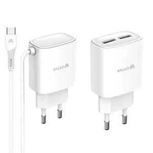 밸류엠 5V 1A 2A 저속 저전력 분리형 일체형 충전기 케이블 어댑터 8핀 C타입 1.2M