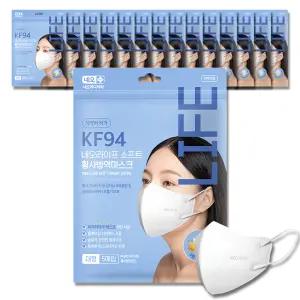 네오라이프 소프트 황사 kf94 방역 마스크 국산 새부리형 대형 화이트 5매입x15개(총75매)