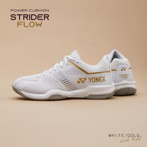 요넥스 배드민턴화 스트라이더 플로우 SHB-SF1WEX 남여공용 와이드핏 화이트 골드
