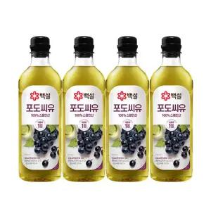 [CJ]백설 포도씨유 900ml x4개