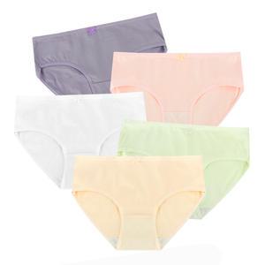 주니어 파스텔 면스판 코튼 팬티 5종 세트 여학생 성장기 속옷