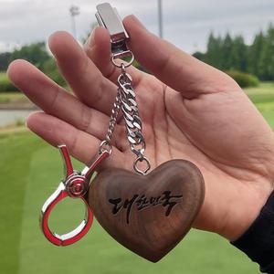 주문제작 골프 퍼터키퍼 퍼터커버홀더 골프채커버 호두나무 앵두나무 장잡집게 장갑클립 로고 이니셔 캐릭터 문구 각인