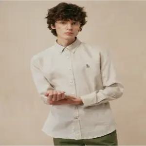 헤지스 남성 25SS 베이지 린넨 셔츠 HZSH5B301I1