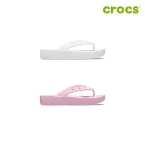 [크록스][크록스 정품] 클래식 플랫폼 플립 여성샌들 207714 2종 택1