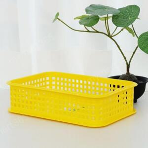 수납 바구니 바스켓 1호 바구니 다용도 정리 노랑