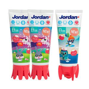 조르단 어린이 치약 뉴스텝1 딸기향, 90g, 3개