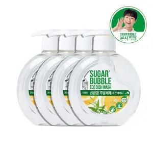 [슈가버블] 친환경 주방세제 레몬버베나 용기 470ml x 4개[34920650]