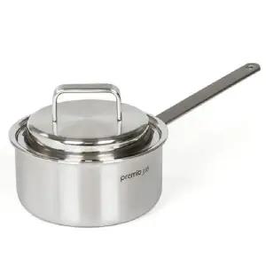 [키친아트] 프리미오 인덕션 통5중 스텐316 편수냄비 16cm 밀크팬 라면냄비