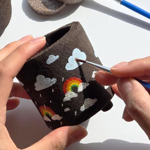 아트앤허그 커피박 화분 만들기 환경 미술 DIY 씨앗 키우기 키트