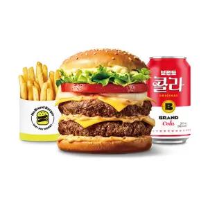 [노브랜드버거] NBB어메이징 더블업 버거세트