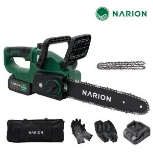 나리온 21V 30cm 무선 전기톱 풀세트 NJ-300R 충전 체인톱 전동톱
