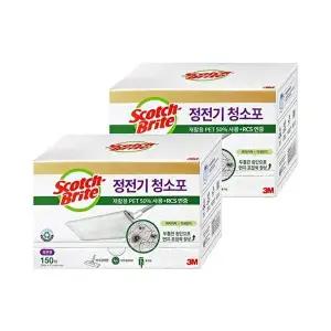 [너만아는잡화점]3M 정전기 청소포 표준형 150매 x 2개 / 밀대청소포 리필