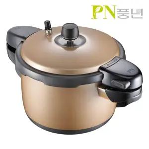 풍년압력밥솥 블랙펄 컬러 샴페인골드 6인용 압력솥