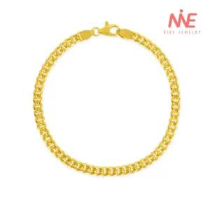 나인주얼리 14k 커브할로우1 금 팔찌 발찌