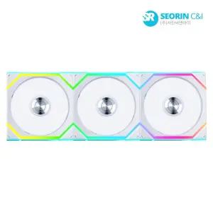 [서린공식] 리안리 UNI FAN SL Wireless 120 리버스 화이트 3팩