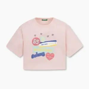 [갤러리아] 25SS 베네통키즈 크롭 그래픽 티셔츠 (QATS09531_PK)