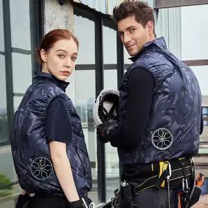 그린어스R 선풍기조끼 얼음 냉풍 쿨링 워크웨어 레저용 베스트 낚시 등산 단체 기능성 유니폼