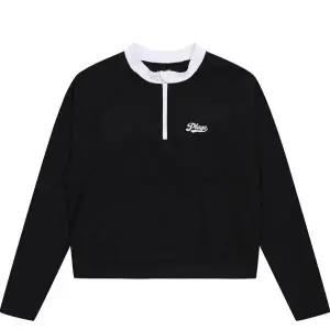 [소이]블랙반집업크롭래쉬가드티/23M0459_CC