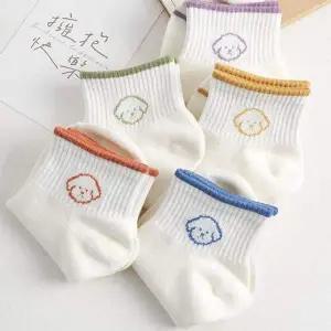 [알티피아]여자 발목양말 단목 학생 캐릭터 중목 면 양말 KL832