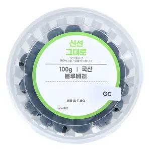 국산 블루베리 100g 팩