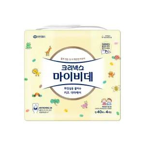 크리넥스 마이비데 키즈 더마케어 캡 40매x4