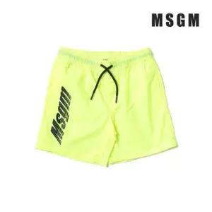 [갤러리아] MSGM 스윔 쇼츠 네온 옐로우 MSBXS1K2YN 키즈수영복 남아수영복 아동수영복