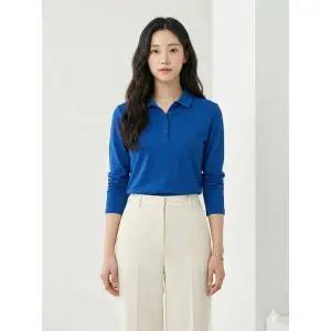 [하프클럽/크로커다일레이디]퍼플 크로커 데일리 카라 티셔츠 CLCSTS904