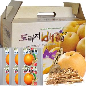 도라지배즙 1박스55포/ 2박스구매시+20포추가(총130포)//4계절 100% 국내산 도라지 생강 배로 제조