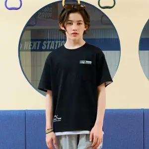 [오션스카이] [2color]남아 가슴 포켓 그래픽 포인트 반팔티셔츠