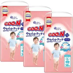 [군] 플러스 소프트터치 기저귀 팬티형 특대형 XL 38p 3팩