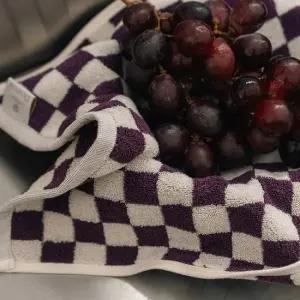 [무케] _그레이프 수건 10P 벌크포장) 첨단향균기능원사 집들이선물 호텔수건