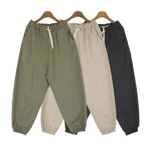 남자 린넨 밴딩 스판 통 벌룬 배기핏 항아리 조거팬츠 데일리바지 낙낙핏 개강룩 여행룩 벌룬팬츠