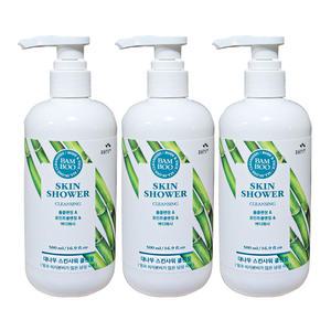(3개)꽃을든남자 대나무 스킨샤워 클렌징 500ml
