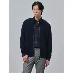 [빈폴멘] 솔리드 풀집업 카디건  네이비 (BC485AC12R)