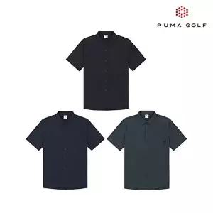 [푸마골프B][비밀특가] 남성 여름 우븐 반팔셔츠 3종세트