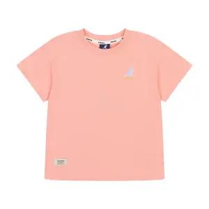 [롯데백화점]캉골 백 프린트 포인트 티셔츠 RB 0103 핑크