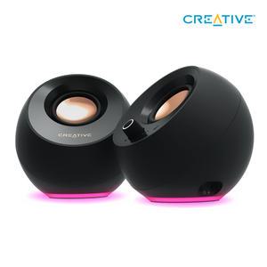 크리에이티브 PEBBLE PRO BLACK 블루투스 5.3 유무선 USB스피커 PC스피커