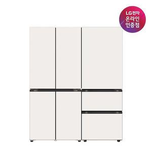 [가전구독/렌탈]LG 디오스 오브제컬렉션 냉장고 Fit & Max+김치냉장고  M626GBB022S+Z334GBB122S