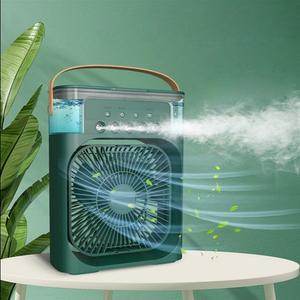 올인원 에어쿨러팬 선풍기 가습기 냉풍기 USB충전 3단풍속 무드등 휴대