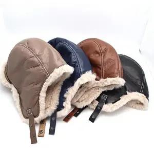 준캡 겨울 아동 성인 커플모자 파일럿고글귀달이가죽 퍼 귀달이