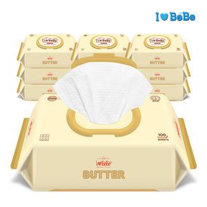 아이러브베베 아기물티슈 버터 캡형 100매X10팩 물티슈