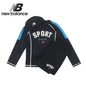 뉴발란스 키즈 래쉬가드 스포티 유니 2 IN 1(NK9RE2102B-19)_블랙