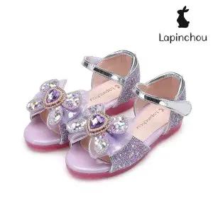 [트래드후스](센텀시티점)[LAPINCHOU] 라팡슈 엘레나 레브 샌들 퍼플 글리터 키즈샌들 여름샌들 유아샌...