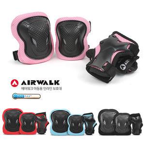 에어워크 아동 초등학생 자전거 킥보드 인라인 무릎+팔꿈치+손목 보호대 좌우 2세트