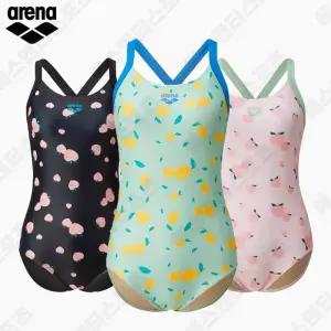 아레나 ARENA 여성 원피스 수영복 비타민 시리즈 로우컷 레몬 복숭아 실내 비치 초급