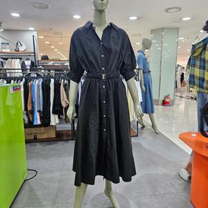 시슬리/애플아울렛/벨티드 반팔 롱 원피스/SAOPF4531