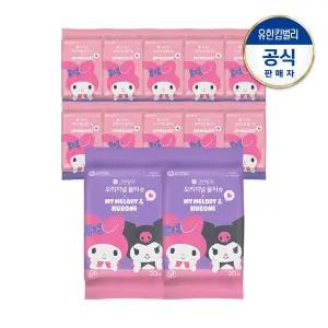 [그린핑거] 마이멜로디쿠로미 오리지널 물티슈 20매X12팩